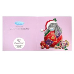 CraftBuddyUS CCK-MTY134: Bauble Bliss Tatty Teddy Crystal Art Card Kit 18x18cm