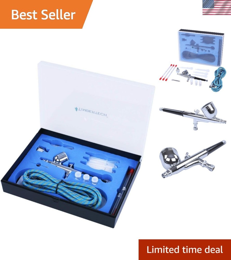 ABPST01 Airbrush Kit – Includes Adapter, Hose, Nozzles and Needles