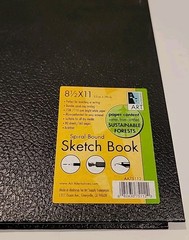 Black Wirebound Sketch Book 8.5 X 11 See Description