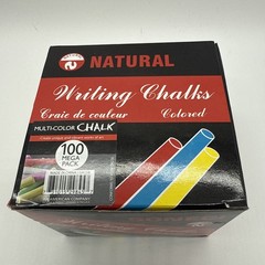SONECI MEGA 100 PCS Natural Multi-Colored Pastel Blackboard Chalk Non-Brittle