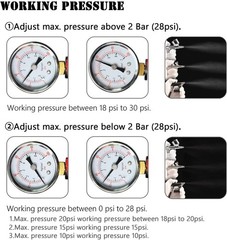 Airbrush Compressor Kit 3 Guns Gravity Siphon Feed Nail Cake