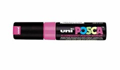 Uni Broad Line Posca Fluorescent Water Base Paint Markers Flourescent Pink Pc 85