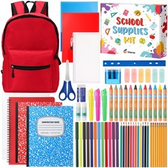 79 PCS Christmas Gift Box K5 Elementary Middle Kit Bundle Charity Xmas Red