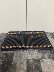 uni POSCA 36pk Oil-Based Colored Pencils 4.0mm Lead in Assorted Colors Pre-owned