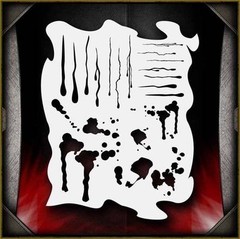 Drips & Splatters Airbrush Stencil Template Airsick
