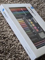 NEW KingArt Mixed Media Set 51 Watercolor Sketching Charcoal Colored Pencils