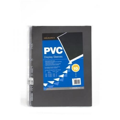 Goldline PVC Portfolio Display Sleeves – Heavyweight 190 mic – Pack of 10 – A1