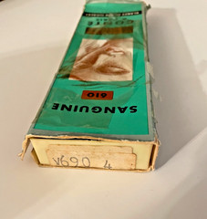 Vtg Sanguine 610 Box w/ Plastic Tray Conte Paris France 6 Colored Crayons 1355