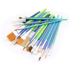 25-Piece Assorted Craft Paint Brush Set for Art Projects