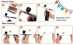 Portable Compressor Air Compressor Kit Cordless Paint Spray Gun Nail Art Tattoo