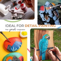Model Painting Brush Set with Container