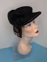 14″ Hand painted Vintage Styled Mannequin Display Head By Dash N Dazzle W/ Hats