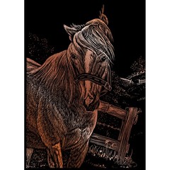 Copper Foil Engraving Art Mini Kit 5X7 Mare