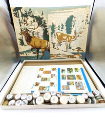 Vintage Craftint 300 Paint By Number Kit Box 3 panels Horses + 2 Xtra Pictures