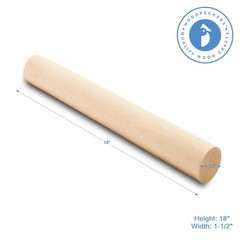 Wooden Dowel Rods 1-1/2 x 18 inch, Unfinished Sticks Crafts & DIY | Woodpeckers