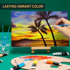 Aen Art Acrylic Paint Set for Pumpkin Painting, 16 Colors Painting Supplies f…