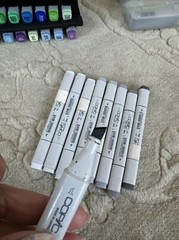 COPIC Markers Cool Gray 9x Used Set