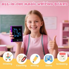 32 Pack 4.4 Inch Mini LCD Writing Tablet for Kids, Erasable and Reusable Toddler