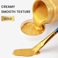 Metallic Acrylic Paint 100ml Gold Leaf for Canvas Wood Fabric Ceramic Craft