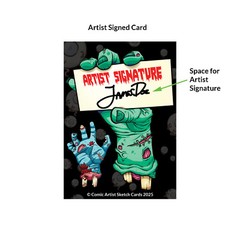 🧟 Zombie Artist Sketch Blank Trading Cards 2.5″x 3.5″ – 32pt Thick – 5 Cards 🧟