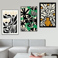 FCHUI Contemporary Minimalist Wall Art 16 /”X 24/” Set of 3 Abstract Natura…