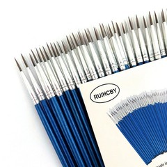 60 Pack Pointed Round Painting BrushHand Made Thread Drawing BrushDetailNail …