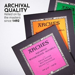 Arches Watercolor Paper Pad Natural White 23x31cm 1795092