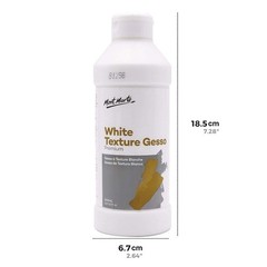 16.9oz Premium White Texture Gesso 500ml for Acrylic Paint Oil Paint