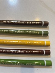 Vintage Conte a Paris Pastel Pencils #1355 Lot of 5 Brown Green Yellow Purple