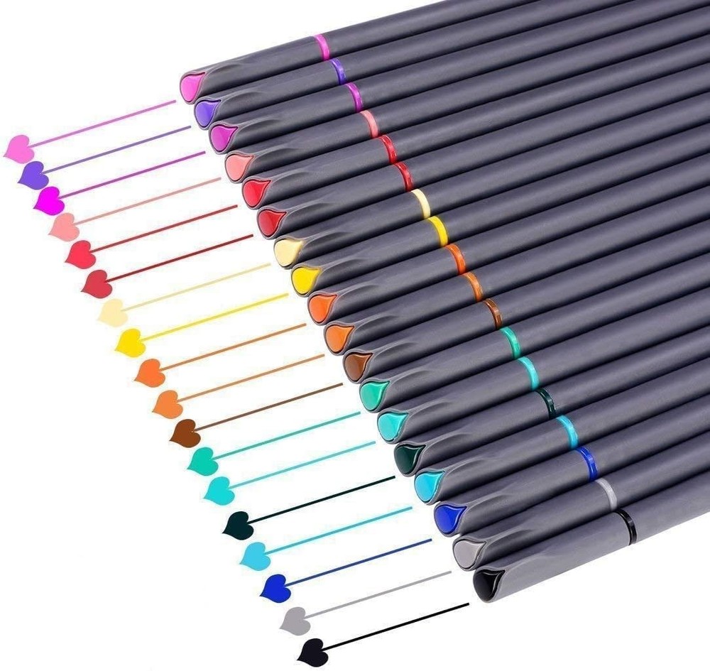 iBayam Colored Journal Planner Pens 18 Pack Fine Point Fineliner Art Markers