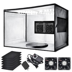 Airbrush Spray Booth with Dual Exhaust Fans,Portable Airbrush Paint Booth for…