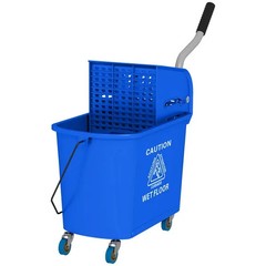 Mop Bucket with Wringer, Mop Bucket on Wheels for Floor Cleaning, 21 Quart, Sepa
