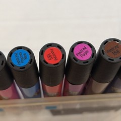 Vintage Pantone by Letraset Tria Markers 12 Set #1 Brights Dual Tip Studio Case