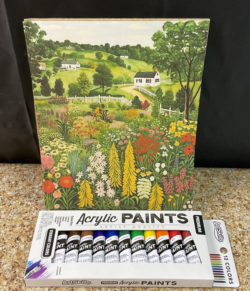 ArtSkills 12 Colors Acrylic Paints Artist Quality Vibrant Colors 0.32 Oz Each