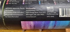 ARTEZA 48 Watercolor Pencils Set Presharpened Triangular Art Supplies,complete