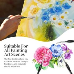 Detail Paint Brushes Set,15pcs Miniature Paint Brushes for Fine Detailing, Art