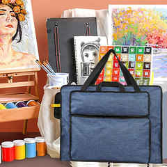 Students Water-Resistant Artist Portfolio Tote for Art Supplies Storage – 8K Dra