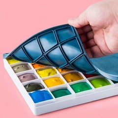 Plastic Paint Palette with Lid Watercolor Acrylic Oil Paint Storage Tray for