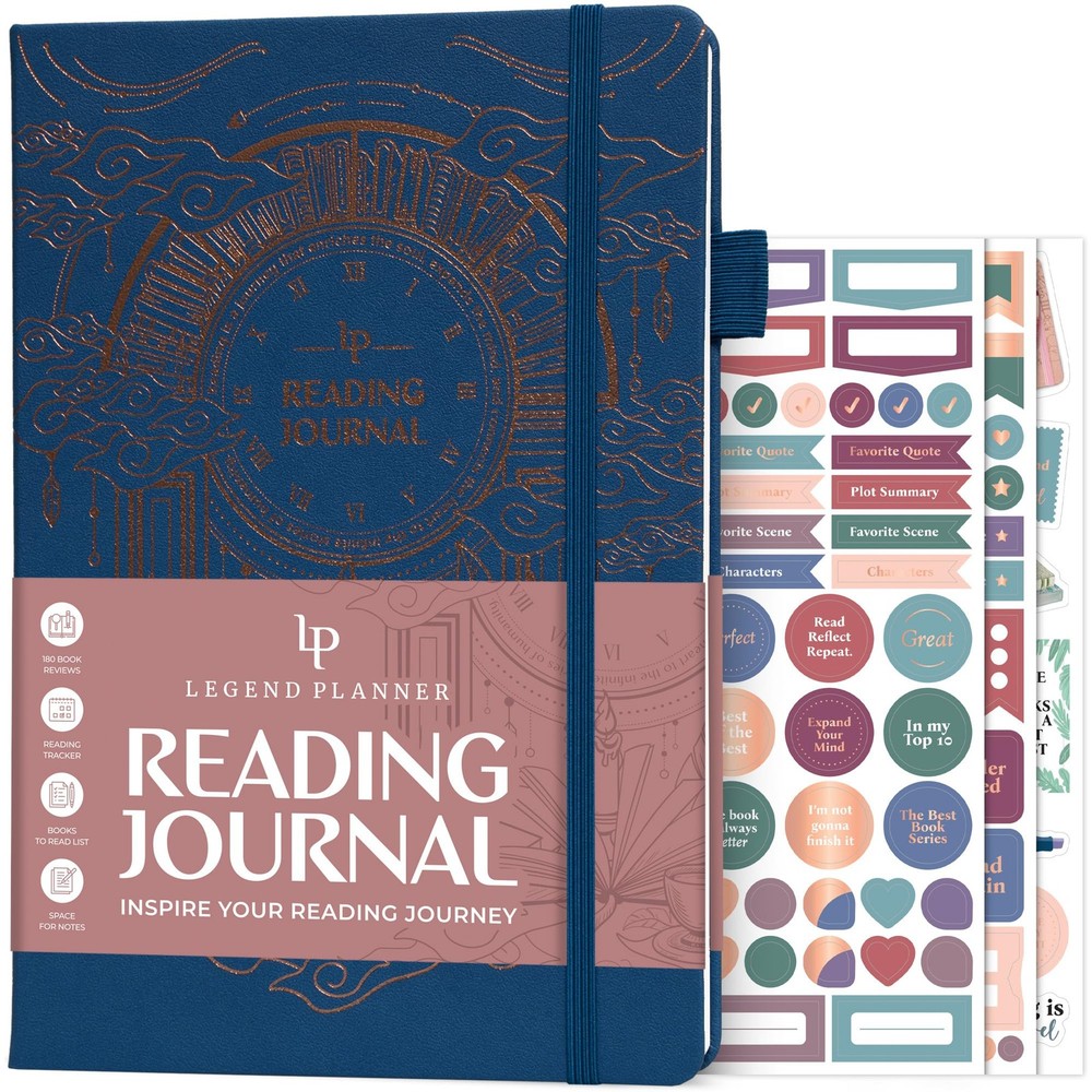 Burgundy Legend Reading Journal Log Tracker For Adult Kids Book Lovers