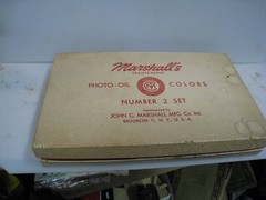 Vintage Marshall’s Transparent Photo Oil Colors Hobby Collectible Prop No 2 1947