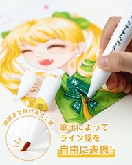 Ohuhu Illustration Markers Brush Type 60-Color Set (Mini Brush Type & Normal