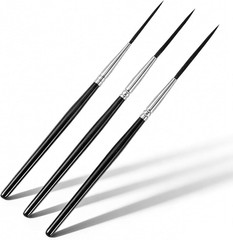 3 Pcs Script Pinstripe Brushes, Extra Long Fine Scroll Pinstriping Brush, Rig…