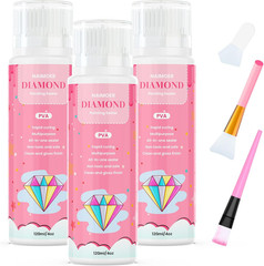 NAIMOER Diamond Art Sealer 360ML with Brushes, DIY Sealer with Sponge Head, 5D A