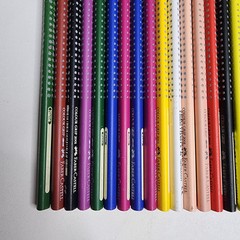 Faber Castell Colour Grip Coloring Color Pencils Germany Lot of 26 Used