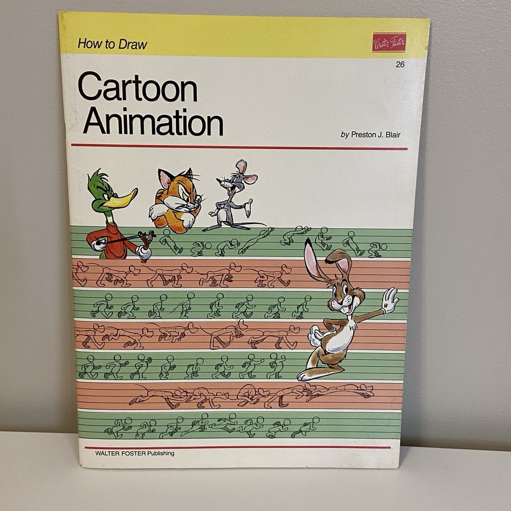 Vintage How To Draw Cartoon Animation Preston J. Blair Walter Foster Publishing