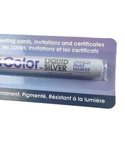 Marvy Uchida DecoColor Opaque Paint Marker X-Fine Silver Office School Crafts