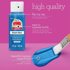 Apple Barrel Vibrant Spectrum Collection Acrylic Craft Paint PROMOABIII 2 fl …