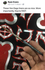 # 2 PROFESSIONAL Lettering Outlining “PRO SERIES” Multi Use Detail Brush