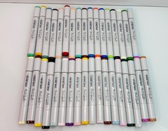 Copic Classic Markers Lot Of 35 Dual-Tip Alcohol Ink Pens Artist Sketch