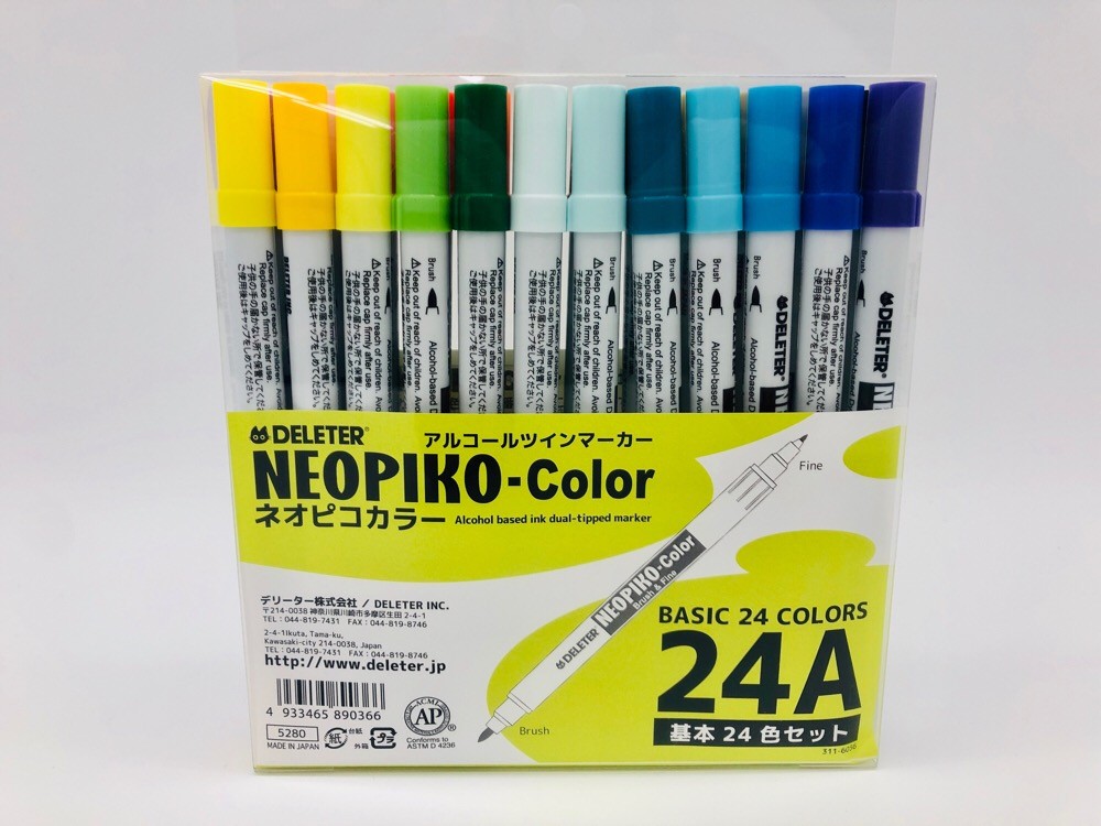 Derita alcohol marker Neopiko color basic 24-color set
